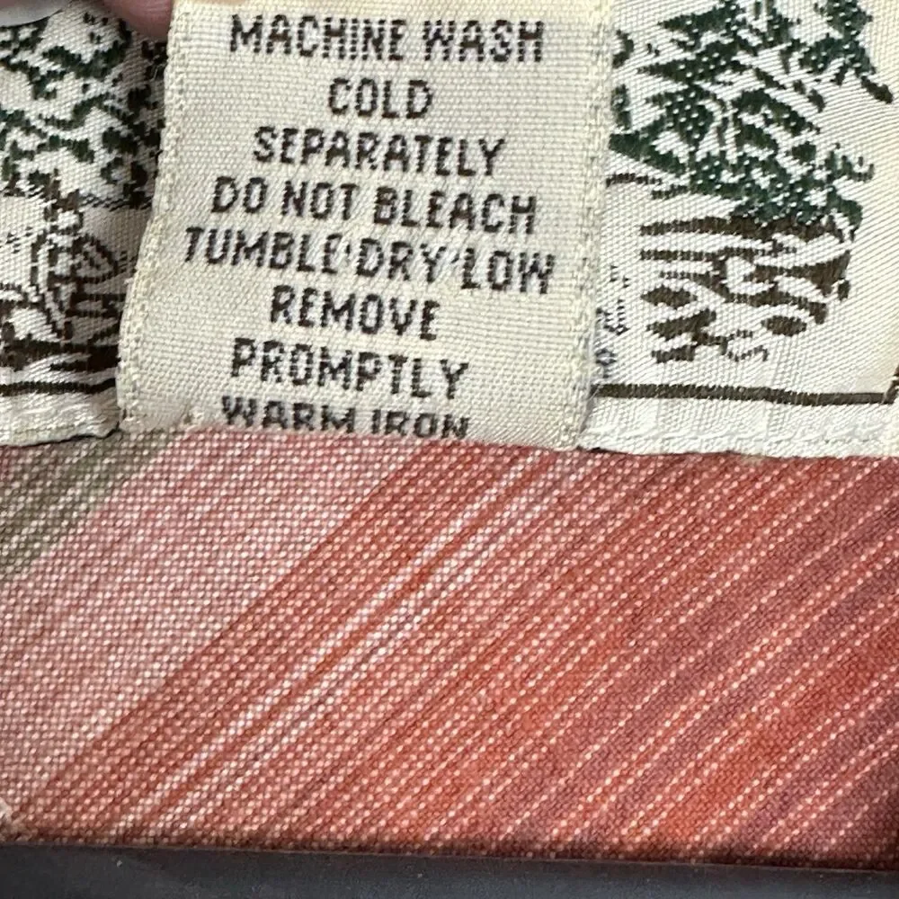TP Saddle Blanket Trading Co Snap Shirt Men L Plaid Western Ranch Pockets Cotton